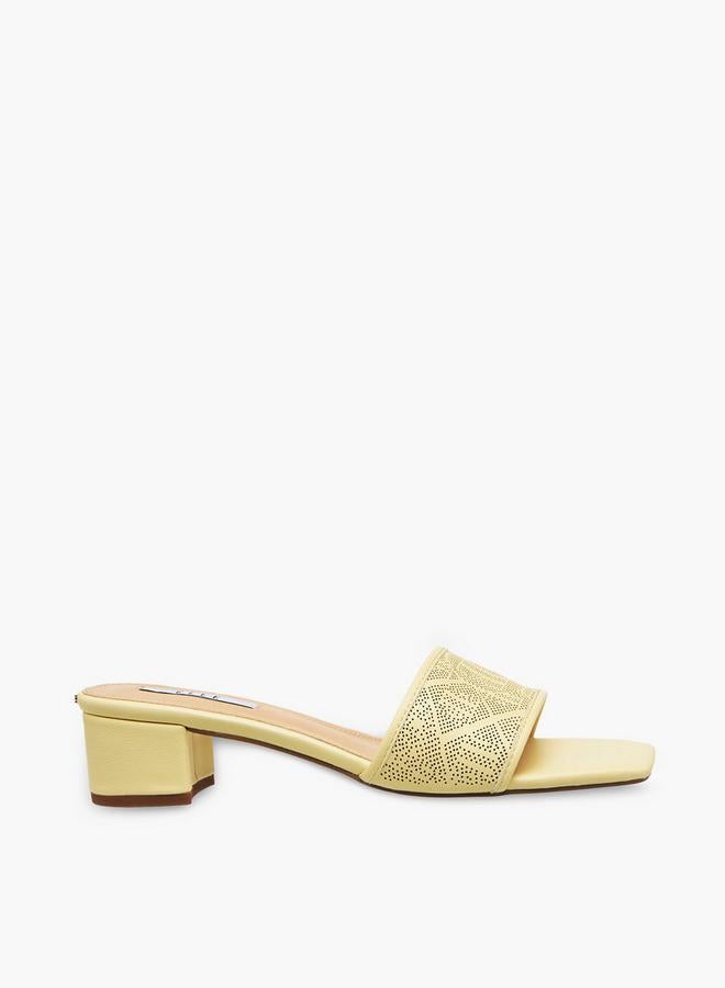 ايل صنادل بكعب عريض للنساء - Image 1